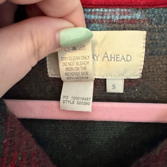 Territory Ahead Colorful Aztec Blanket Jacket Wool Blend Women Small Western EUC - Picture 8 of 8